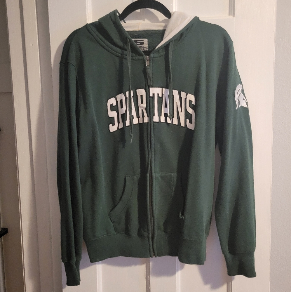 Michigan State Spartans Zip Up Hoodie